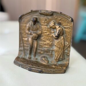Antique Bronze Finish Decorative Plaque